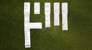 Paper wireframes showing initial design concepts